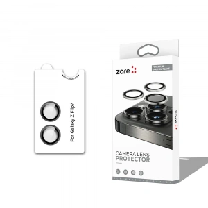 Galaxy Z Flip 7 Zore CL-12 Premium Safir Parmak İzi Bırakmayan Anti-Reflective Kamera Lens Koruyucu