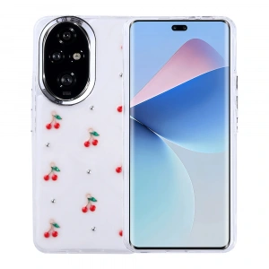 Honor 200 Kılıf Airbag Tasarımlı Simli Şeffaf Zore Kutup Kapak