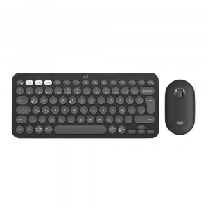 Logitech Pebble 2 Multi-Device Bluetooth Klavye Mouse Set - Grafit