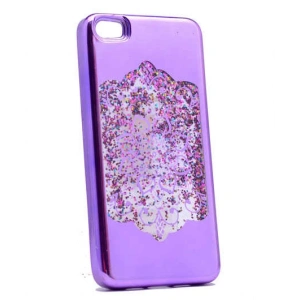 Xiaomi Mi 5 Kılıf Zore Lazer Çiçekli Sıvılı Silikon