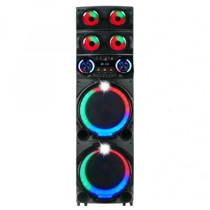 Zore GD-2126 Dijital LED Göstergeli FM Radyolu Mikrofonlu RGB TWS Çift 12 inç Stereo Bass Kablosuz Karaoke Hoparlör