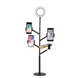 Zore Professional Live Stream Işıklı Telefon Tutucu Ring Light