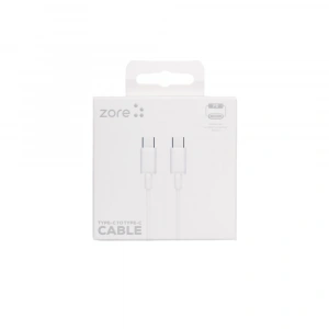 Zore ZR-41 Type-C to Type-C PD Hızlı Şarj Özellikli Data ve Şarj Kablosu 1M