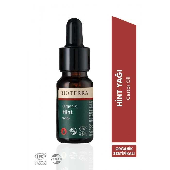 Bioterra Organik Hint Yağı - Organic Virgin Castor Oil 10 ml