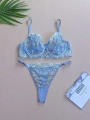 Garden Bralet Takım Açık Mavi (Büyük Beden)
