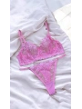 Garden Bralet Takım Pembe (Büyük Beden)