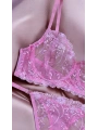 Garden Bralet Takım Pembe (Büyük Beden)