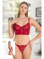 Sunrise Bralet Takım - Bordo