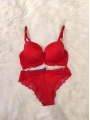 Vanilia Sütyen Takımı - Kırmızı (Büyük Beden)