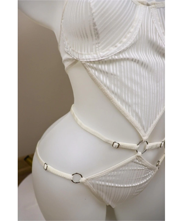 Bouquet Bodysuit - Beyaz