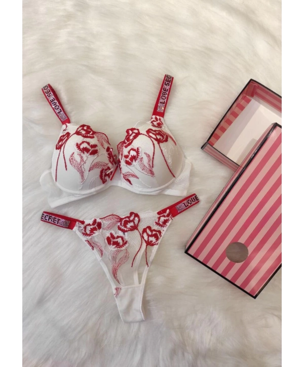 Breeze Sütyen Takımı - Kırmızı