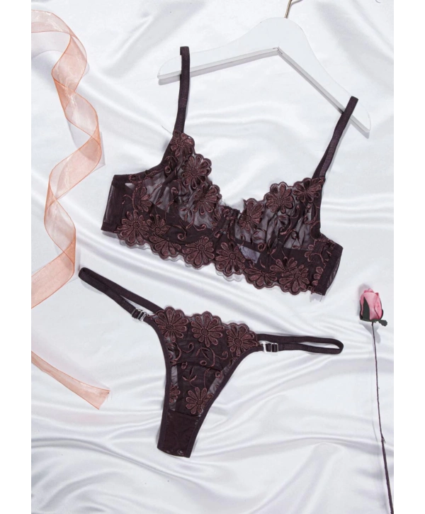 Chocolate Bralet Takım