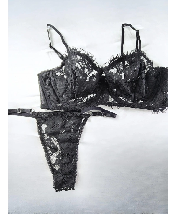 Dark Bralet Takım (Büyük Beden)