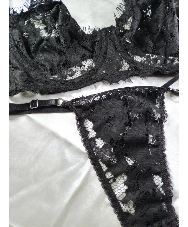 Dark Bralet Takım (Büyük Beden)