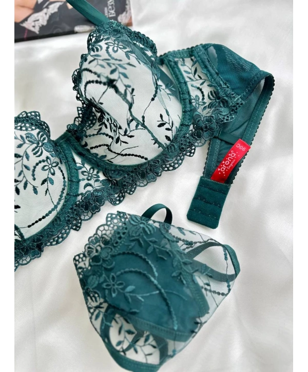 Garden Bralet Takım Yeşil (Büyük Beden)