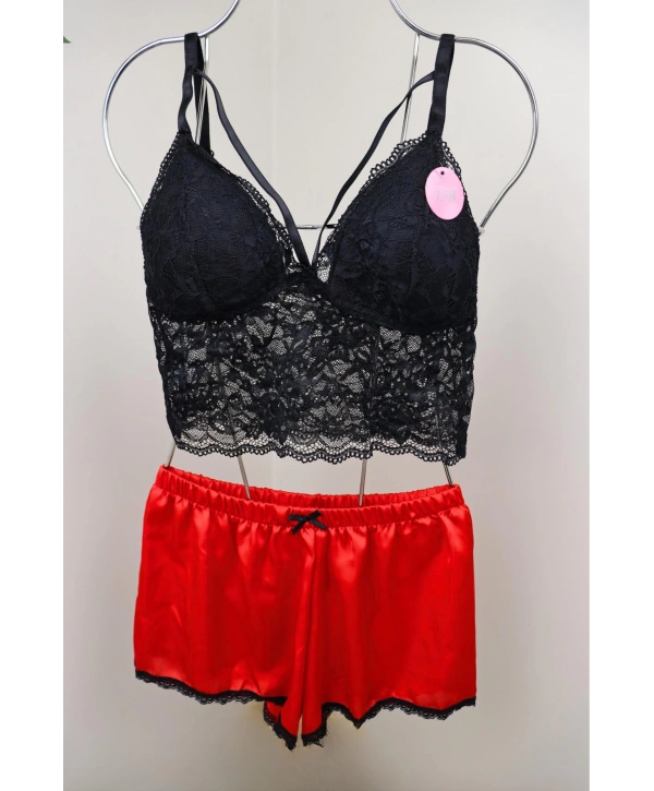 Glow Pijama Takımı - Kırmızı