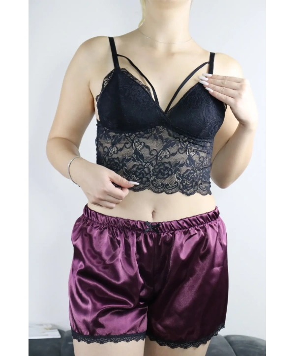 Glow Pijama Takımı - Mor