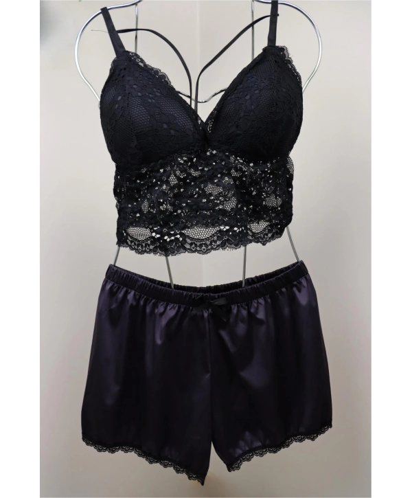 Glow Pijama Takımı - Siyah