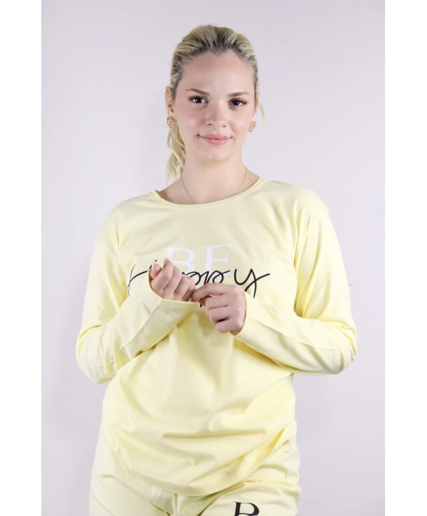 Jade Pijama Takımı - Sarı