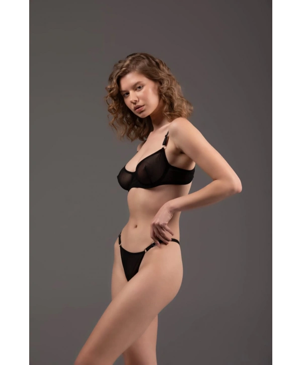Luna Bralet Takım - Siyah