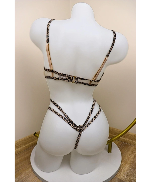 Luxe Bralet Takım - Leopar