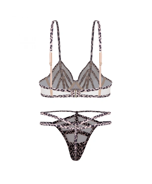 Luxe Bralet Takım - Leopar