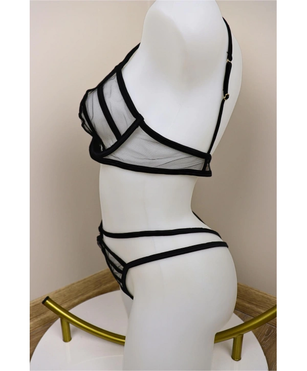 Luxe Bralet Takım - Siyah