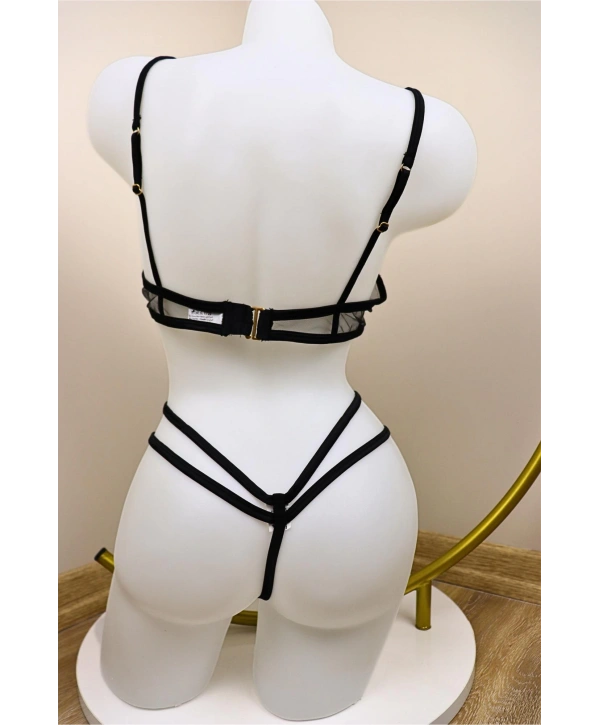 Luxe Bralet Takım - Siyah