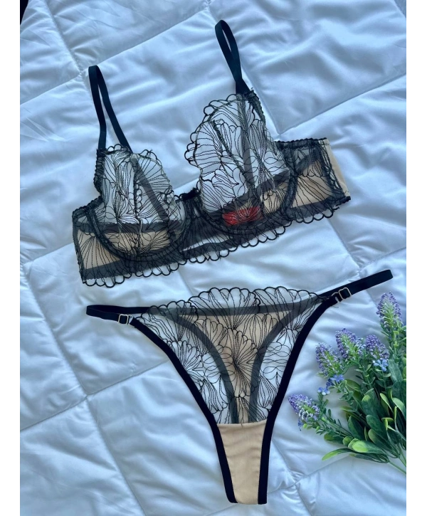 Bronze Bralet Takım (Büyük Beden)