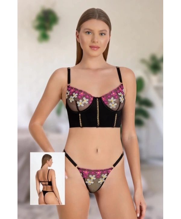 Sunrise Bralet Takım - Siyah