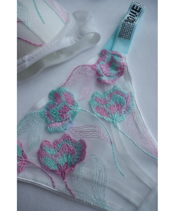 Breeze Sütyen Takımı - Mercan Yeşili ve Pembe