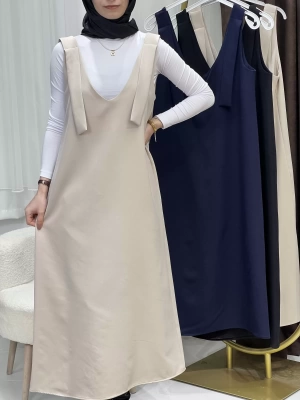 Düz bej renk jile