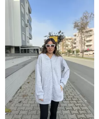 FERMUARLI KAPÜŞONLU CEKET