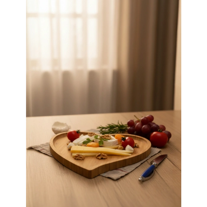 MyBru Bambu Kalpli Sunum Tabağı Küçük Boy