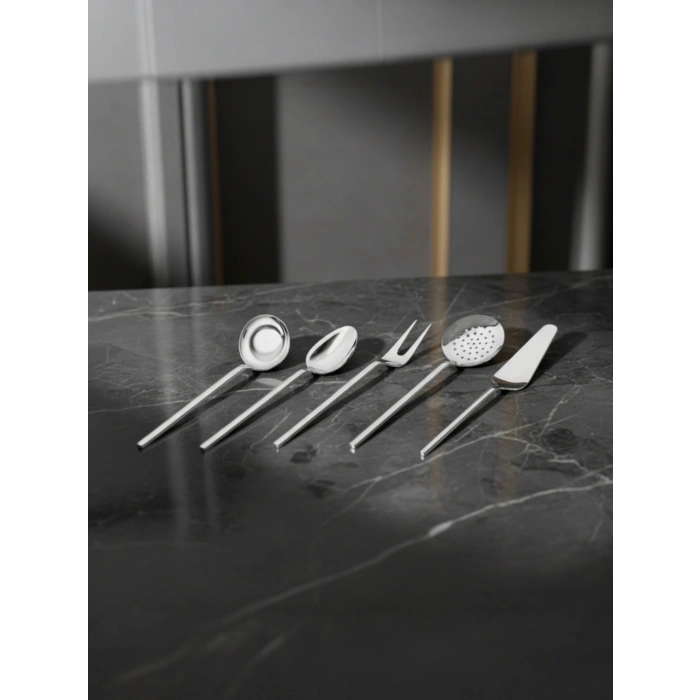 MyBru Paslanmaz Çelik 5 Parça Servis Seti 304 Paslanmaz Çelik