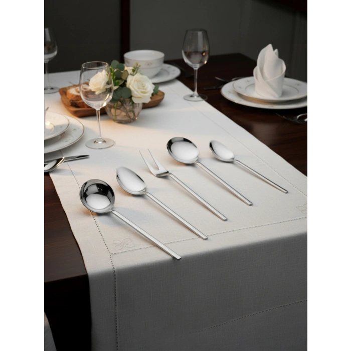 MyBru Paslanmaz Çelik 5 Parça Servis Seti 304 Paslanmaz Çelik