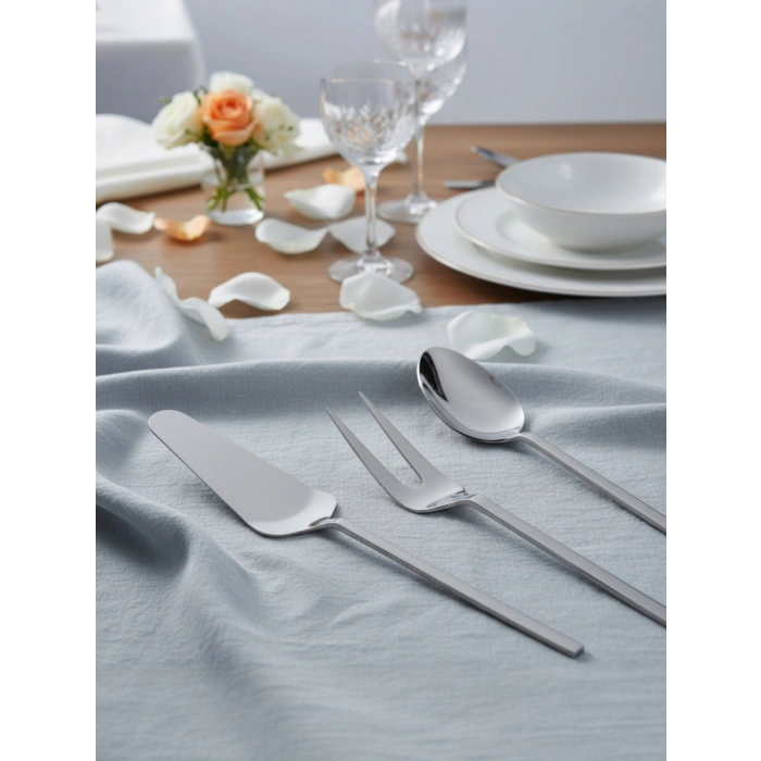 MyBru Paslanmaz Çelik 5 Parça Servis Seti 304 Paslanmaz Çelik