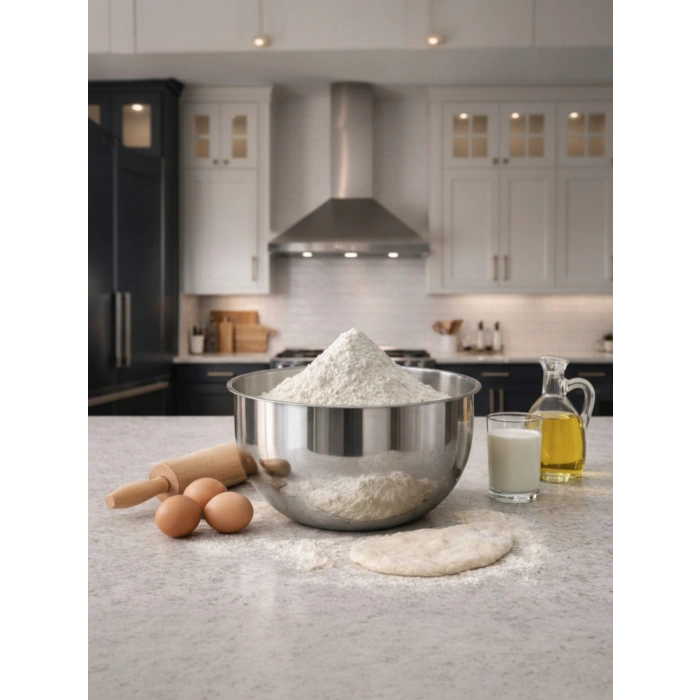 MyBru 430 Paslanmaz Çelik Karıştırma Kabı 19 Cm Çırpma Yoğurma Hamur Salata Pişirme Kasesi