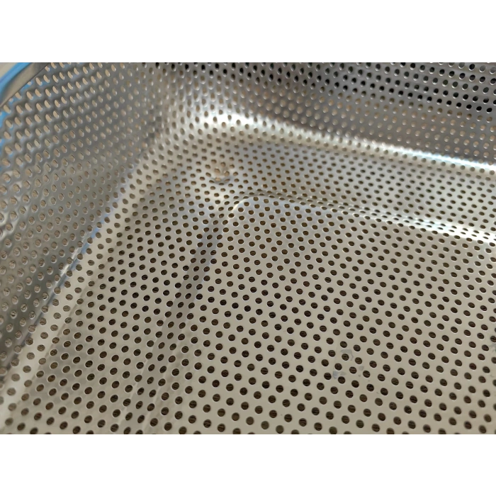 Paslanmaz Çelik Kare Çok Amaçlı Makarna Un Meyve Sebze Süzgeci 27 Cm