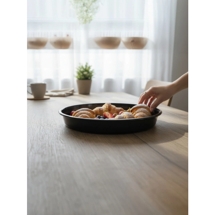 MyBru Emaye Yuvarlak Fırın Tepsisi 30 x 4.5 Cm