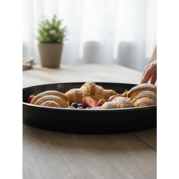 MyBru Emaye Yuvarlak Fırın Tepsisi 30 x 4.5 Cm