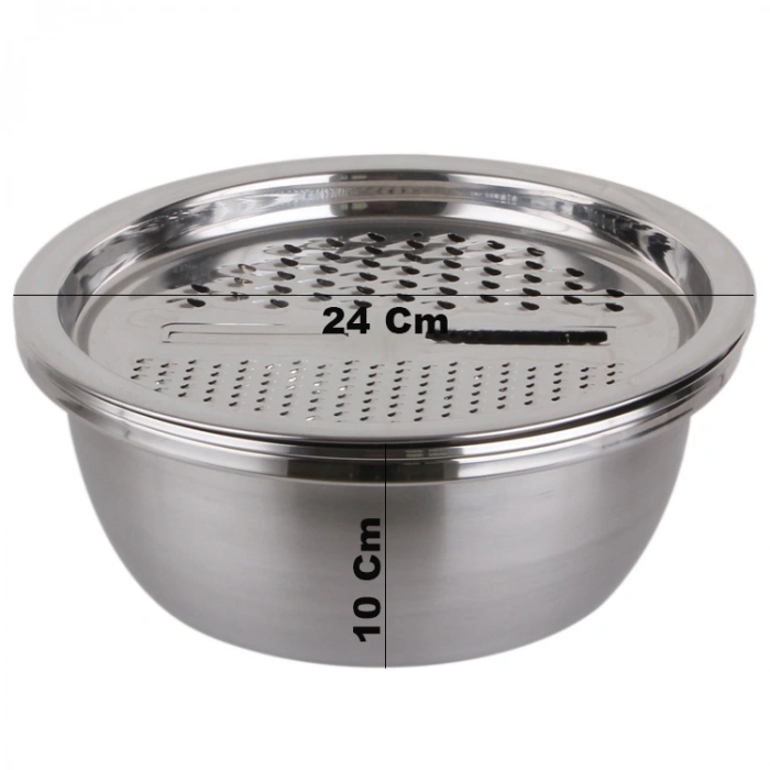 MyBru 430 Paslanmaz Çelik Hazneli Pratik El Rendesi 24 Cm (Dilimleyici)