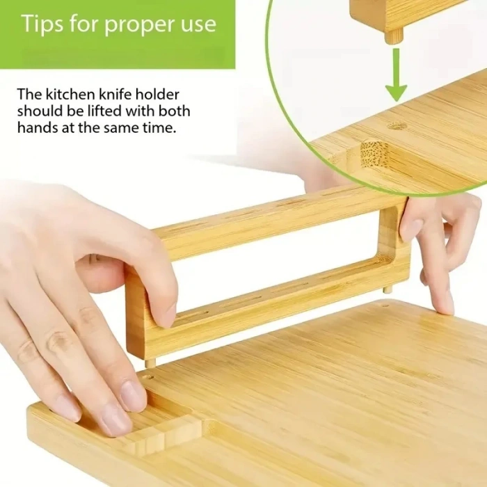 Doğal Bambu Bıçaklı Peynir Servis Sunum Seti 6 Parça