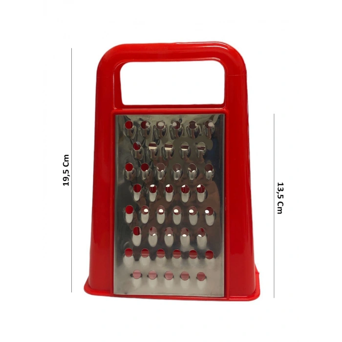 MyBru Çift Taraflı Paslanmaz Çelik Kırmızı Rende (Dilimleyici)