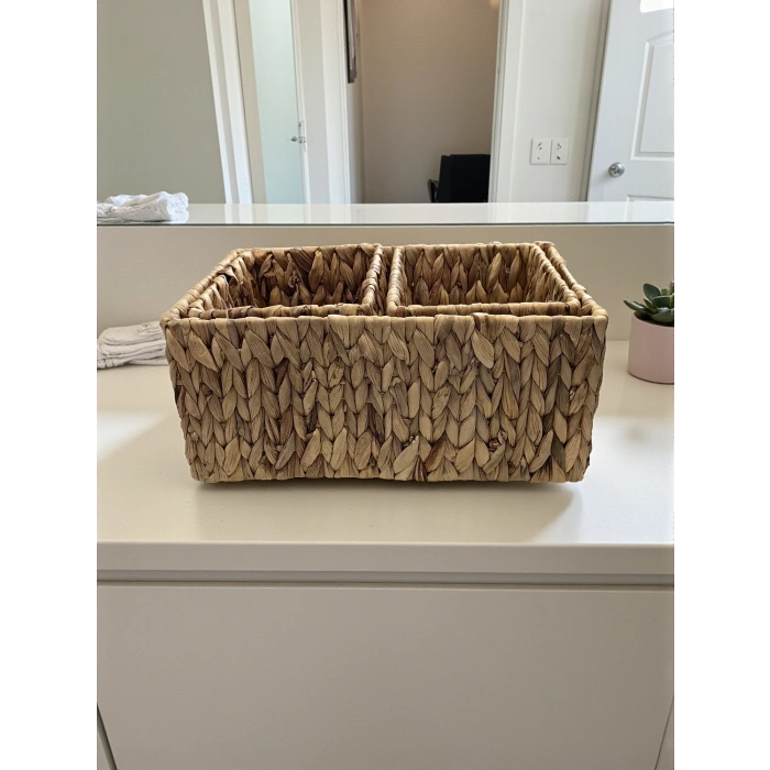 MyBru Çok Amaçlı 3lü Hasır Sepet