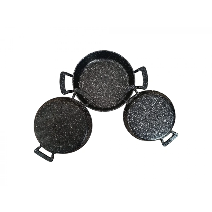 MyBru Döküm Omlet Tava 3lü Set 18-20-22 Cm