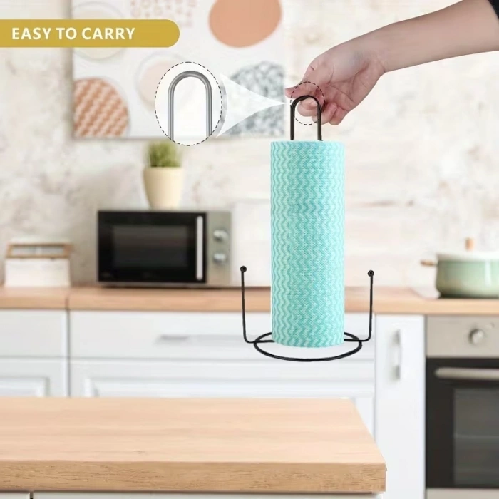 MyBru Lüks Metal Siyah Kağıt Havluluk Kağıt Havlu Asacağı Peçetelik