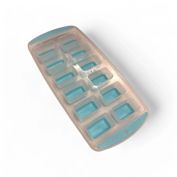 MyBru Mavi Slikon Tabanlı Dikdörtgen Model 12 Hazneli Buz Kalıbı
