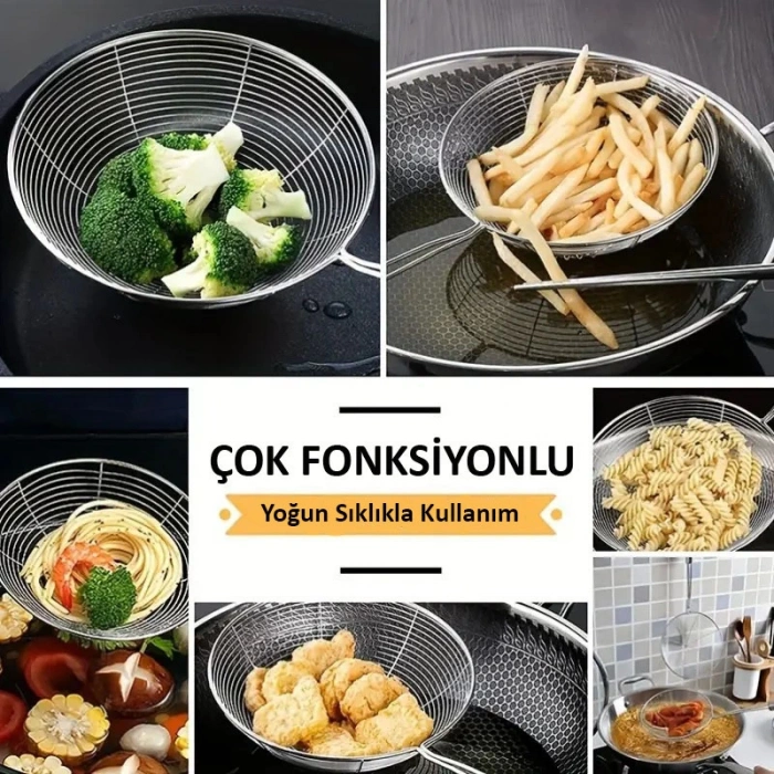 MyBru Metal Kevgir, Kızartma Haşlama Süzgeci