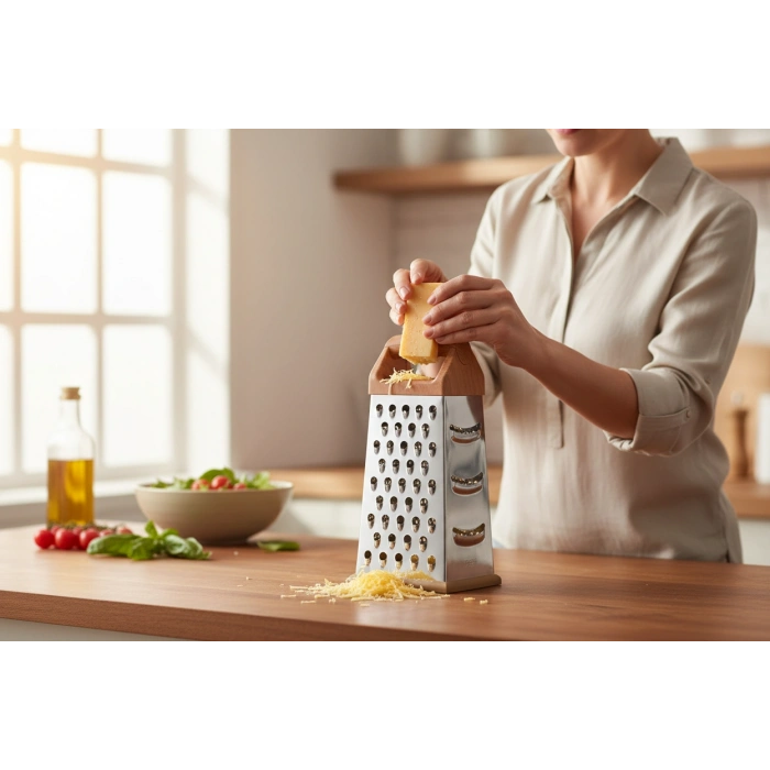 MyBru Paslanmaz Çelik 4 Taraflı Çok İşlevli Rende (Dilimleyici) No1